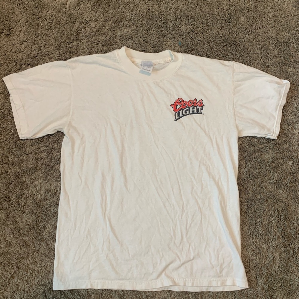 Coors Light Tee Shirt | Medium | White
